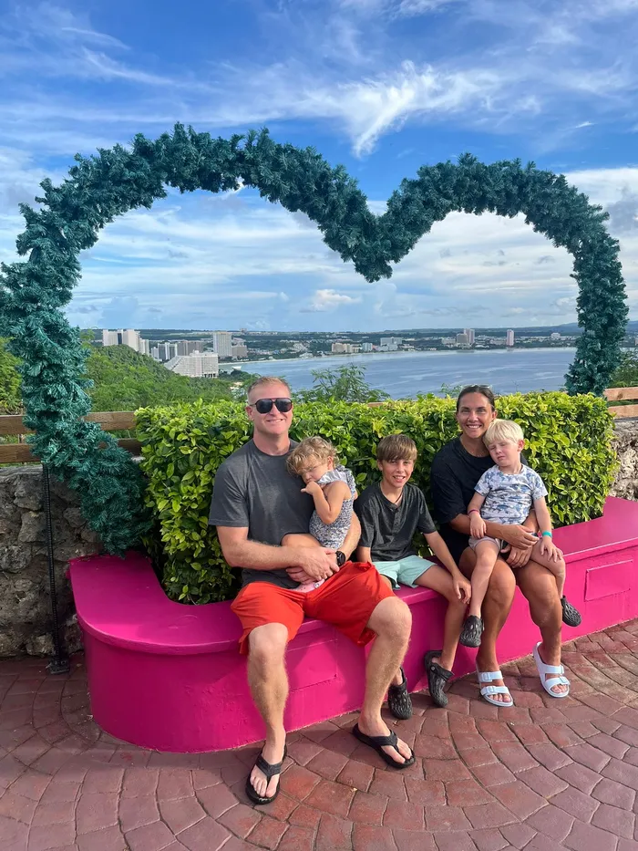 Our family together outdoors
